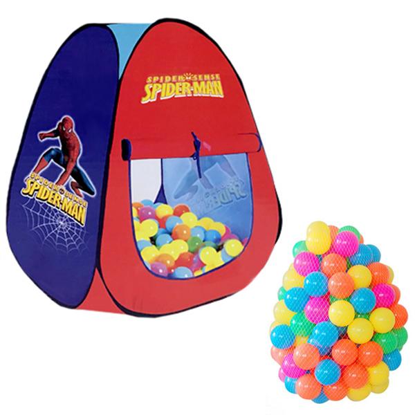 خيمة لعب للأطفال سبايدرمان- 100 كرة